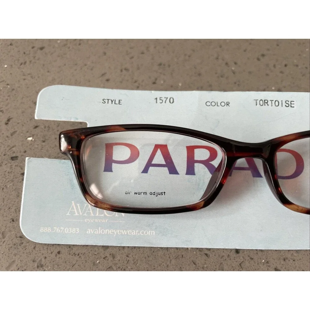 Parade Eyewear 1570 TORTOISE 48-17-135 Plastic Full Rim Eyeglasses Frame J360